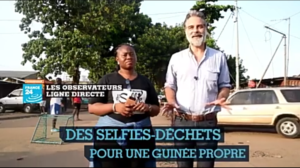 Des SelfiesDéchets pour une Guinée propre: l’initiative fait écho dans l’émission Ligne Directe des Observateurs de France24