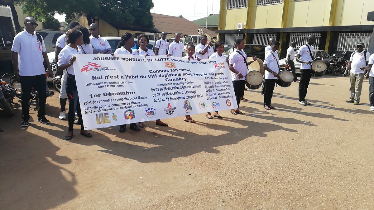 Journée mondiale du VIH/Sida: MSF multiplie sa série de sensibilisation à Conakry