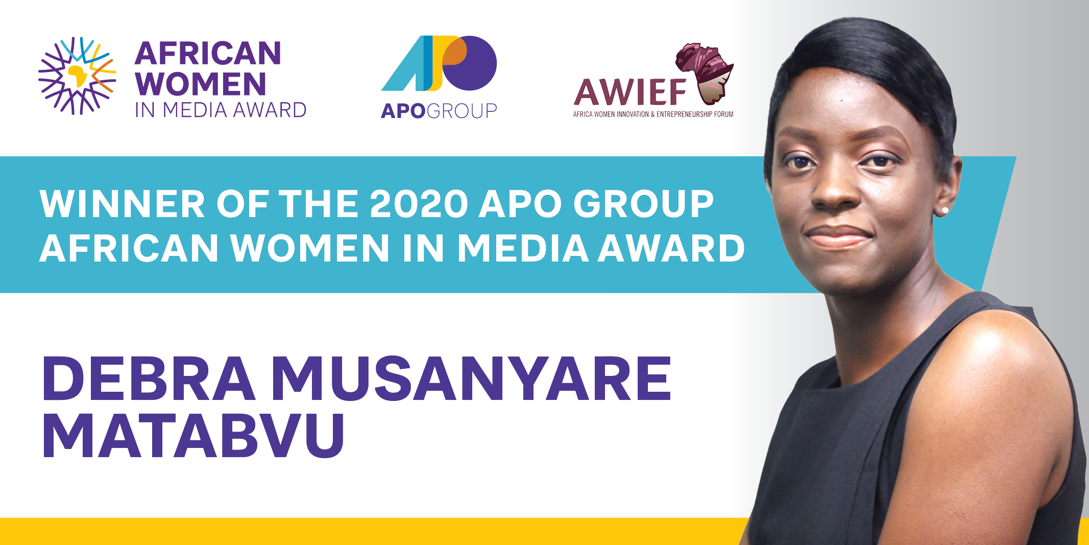 La journaliste Zimbabwéenne Debra Matabvu remporte le Prix APO Group de la Journaliste Africaine 2020