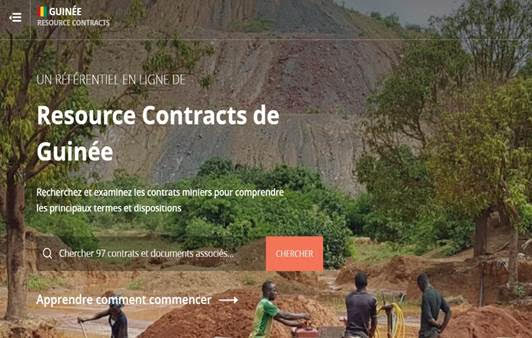 NRGI Guinée  –  Le Ministère des Mines et de la Géologie a mis en ligne sur le site des contrats miniers quatre nouveaux documents contractuels.