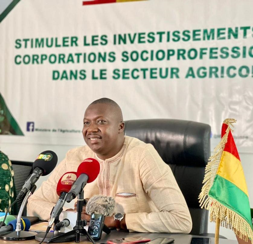 Guinée-Sécurité alimentaire : Le ministre de l’Agriculture invite la presse à s’investir dans la production agricole