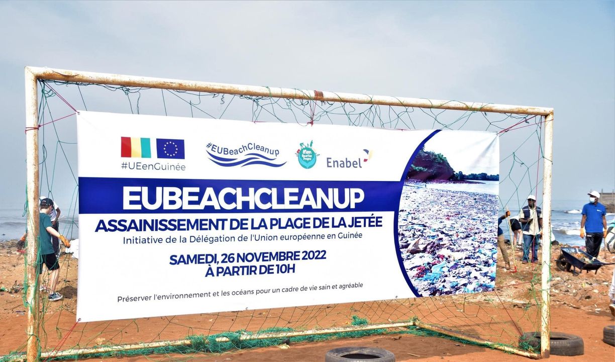 Assainissement: La Dégélation  l’UE en Guinée  lance la 2ième Edition de l’UeBeachClean Up